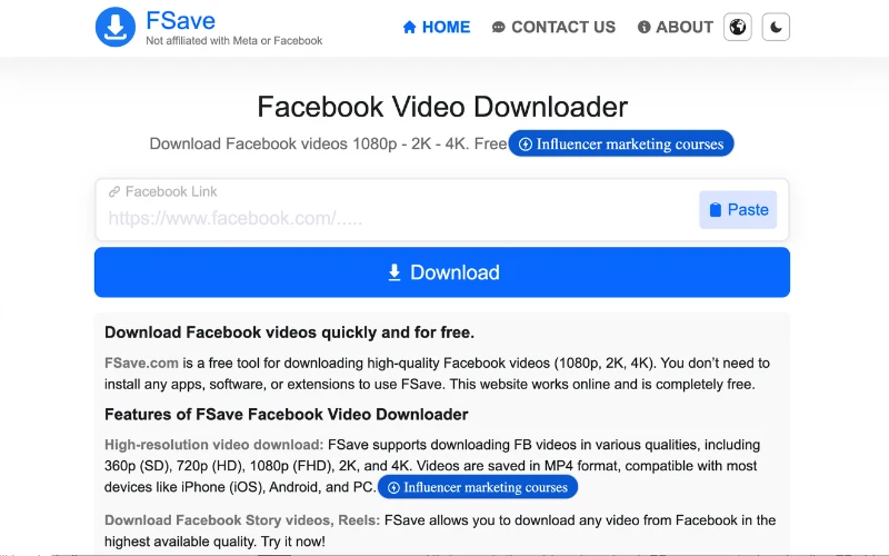 FSave lets you download Facebook videos easily on any device